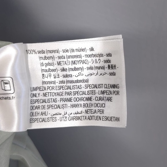 ZARA New Size S 100% REAL SHEEP‎ LEATHER Skirt Limited Edition SILK Light Green - Picture 13 of 16